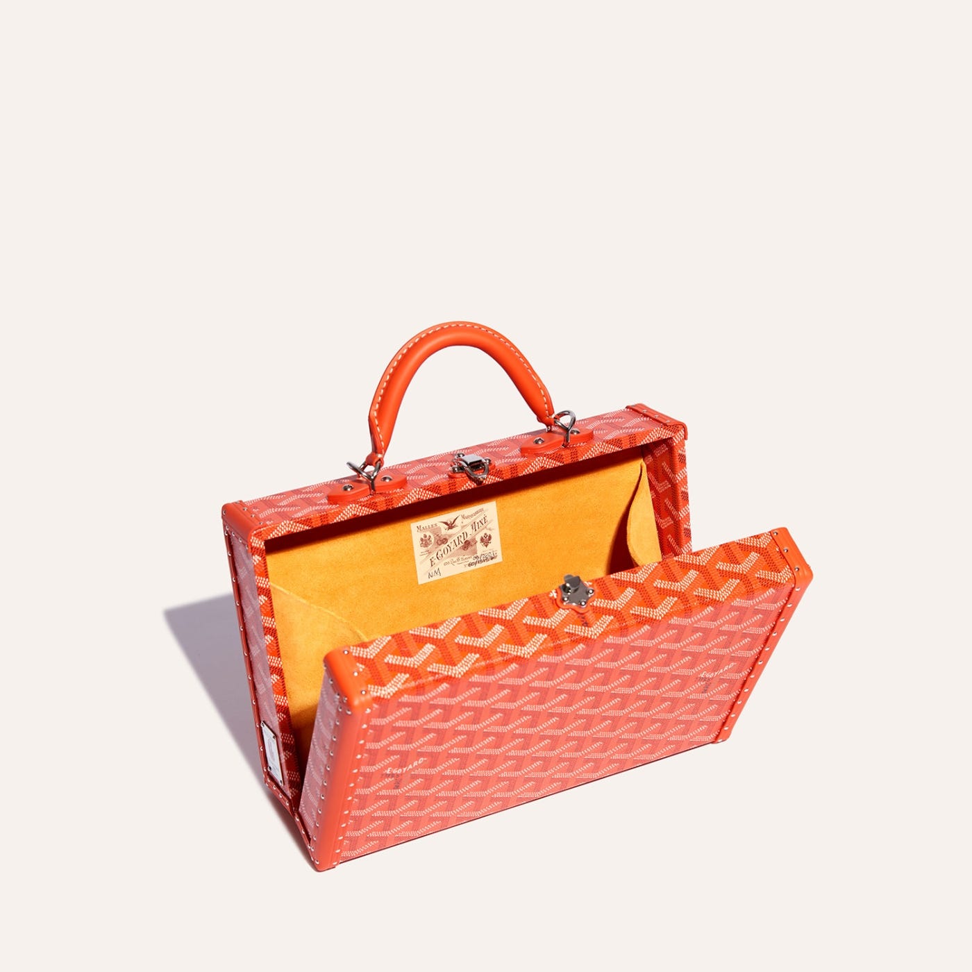 Goyard Grand Hôtel Trunk Bag Orange - Image 4